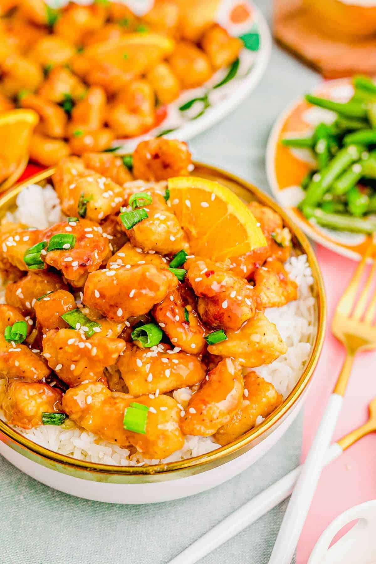 Orange Chicken with Rice
